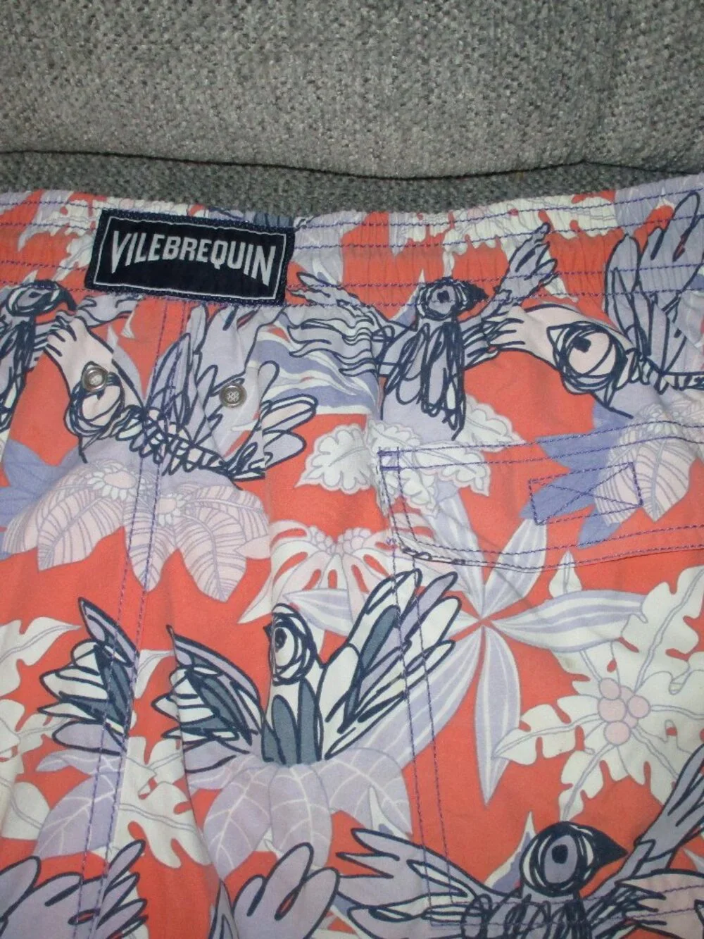 Vilebrequin Cartoon Drawn Bird Swim Trunks  XXL
